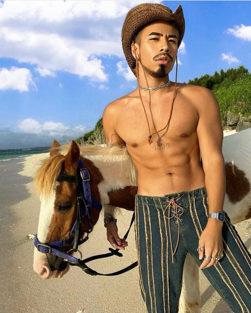 exotic cowboy abs ripped island boy