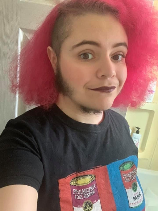 glam bearded intersex trans