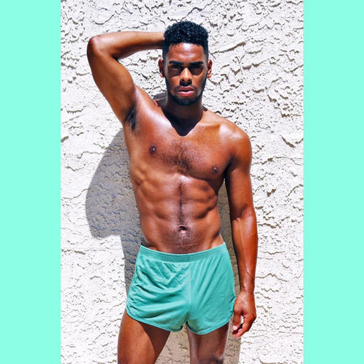 abs african american swimsuit model