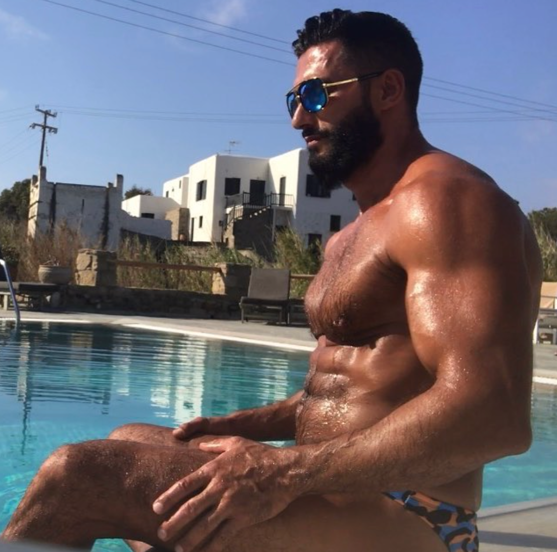 Onlyfans Free Video Stephan Greving Halif Faruk daddy muscle hairy Hot Male Model Arab