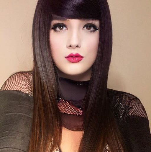 model brunette milk fishnet