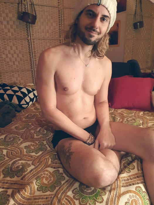 model bearded tattooed abs ripped